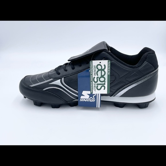 Starter Men's Athletics Baseball Cleat Size 12 Black/White NEW NWT Color Inserts - Picture 7 of 12